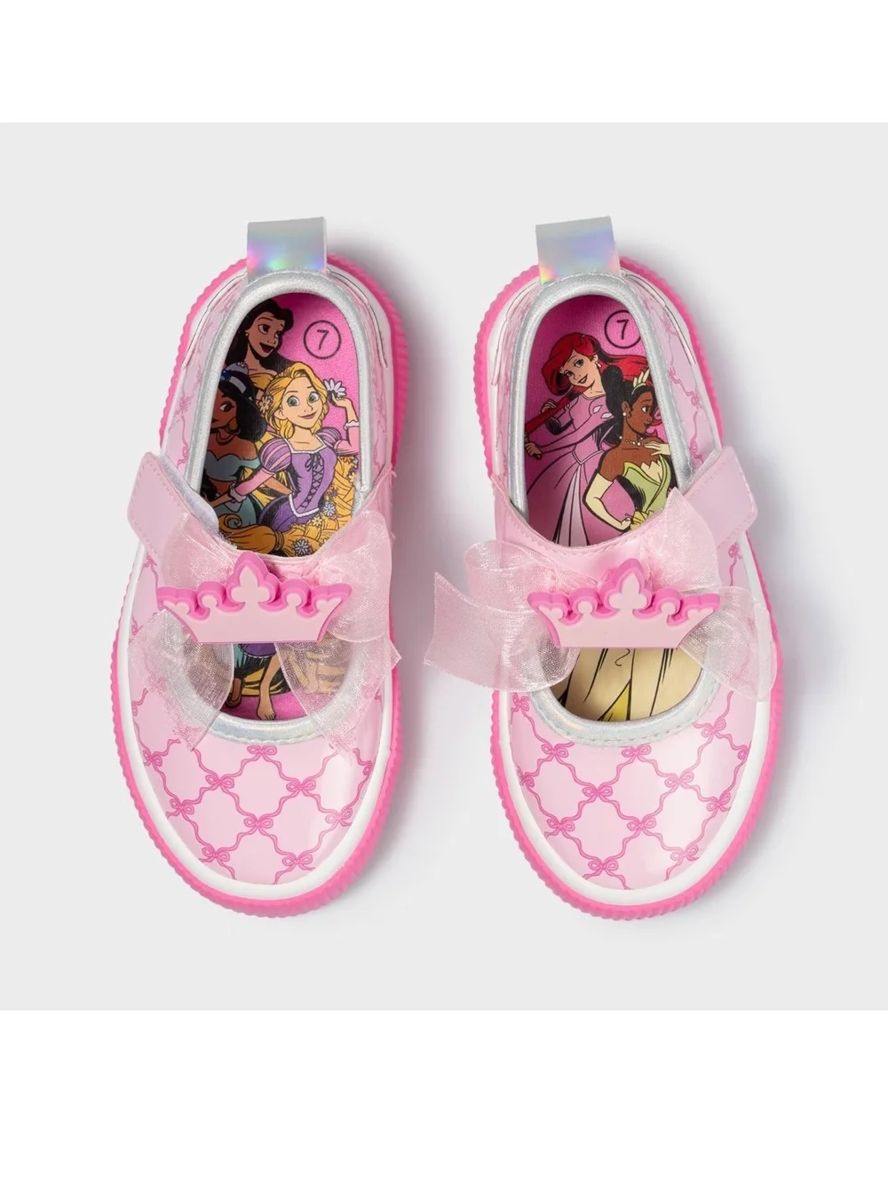 Disney Pink Princess Mary Jane Shoes with Crown Bow